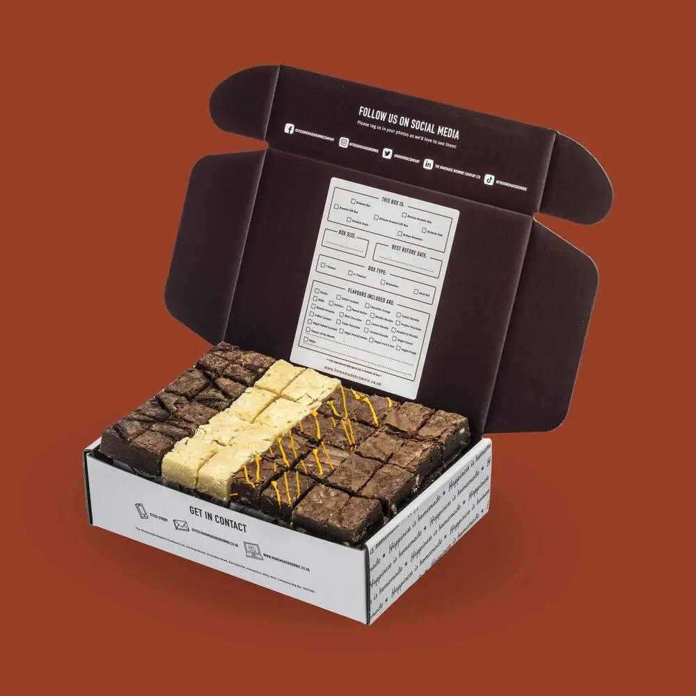 Bitesize Chocolate Brownie & Blondie Box Gluten-Free - The Homemade Brownie Company