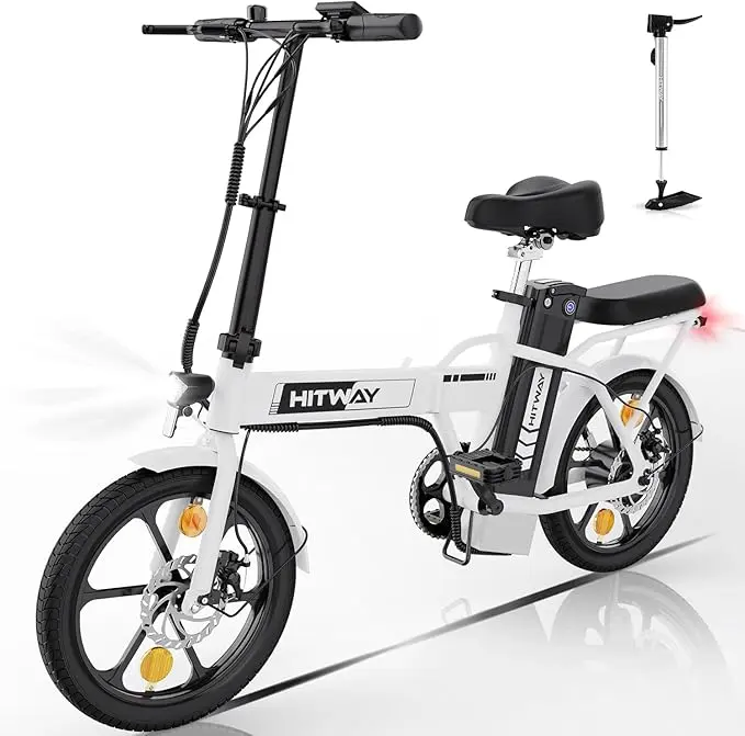 HITWAY BK5S Electric Bike E-Bike 10.4Ah 36V Removable Battery Foldable City Bikes
