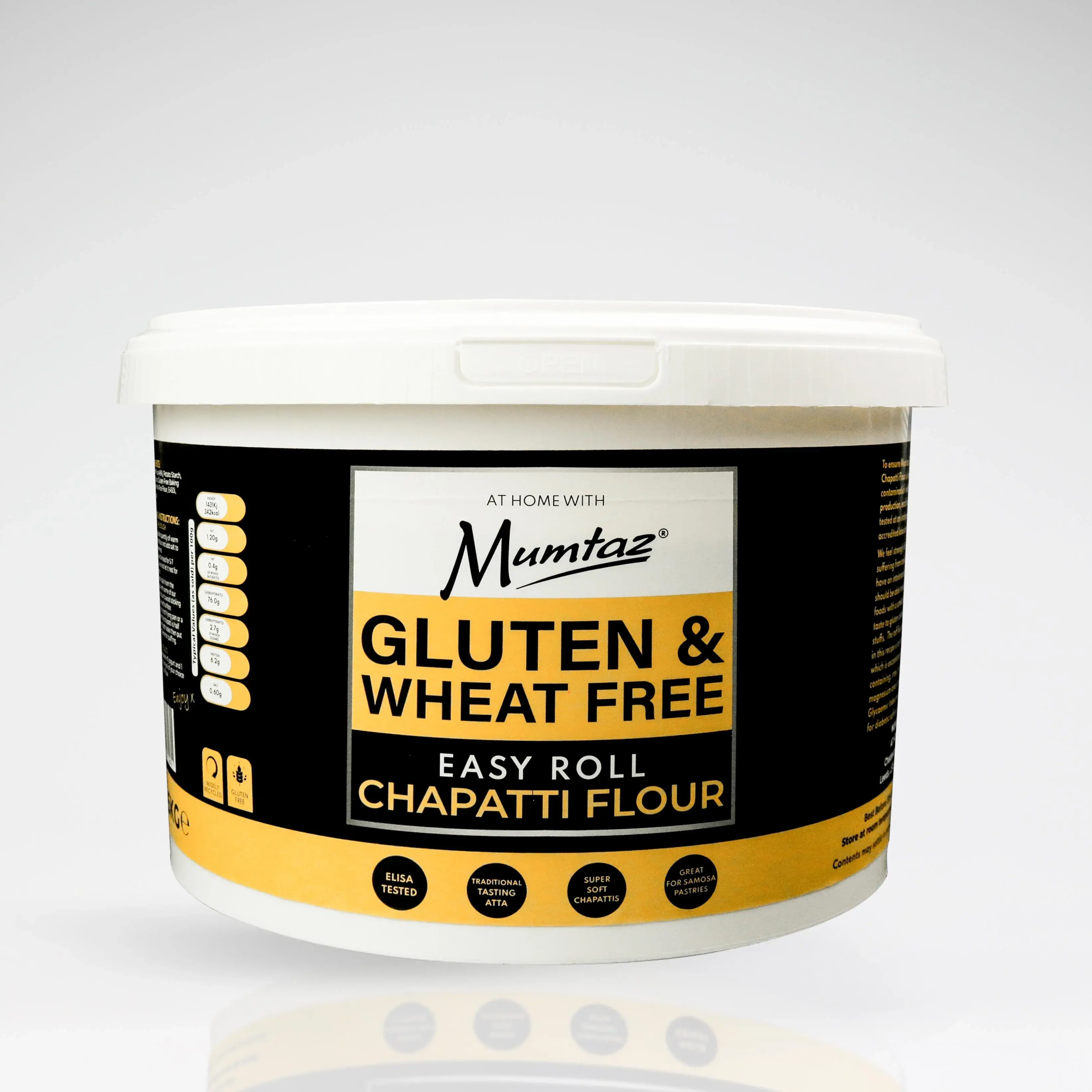 Gluten & Wheat Free Chapatti Flour 2.5kg - Best Deal Pack of 1, 2