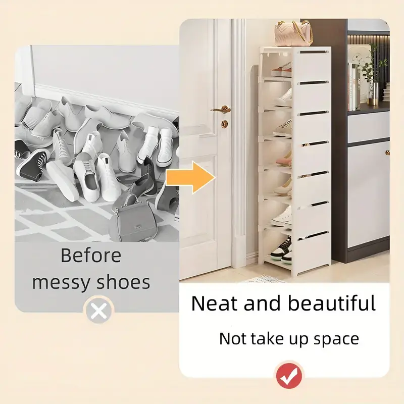 Space-Saving Multi-Layer Folding Shoe Rack Modular - Versatile Storage Organizer For Entryway, Bedroom, And Hallway Shoe Storage Organizer 5
