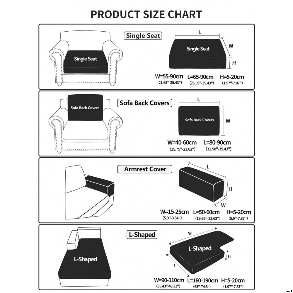 Universal for all seasons, protective cover for sofa seat 4/3/2/1 or sofa shaped L living room, cover for sofa non-slip style modern minimalist, seat cover for sofa elastic jacquard waterproof piece 1