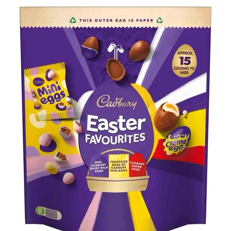 Cadbury Easter Favourites 335g Chocolate Pouch Snack Dessert Nata Bonbon bundle