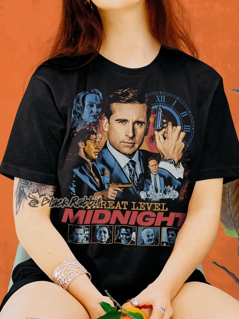 The Office Threat Level Midnight Retro Vintage Unisex Classic T-Shirt