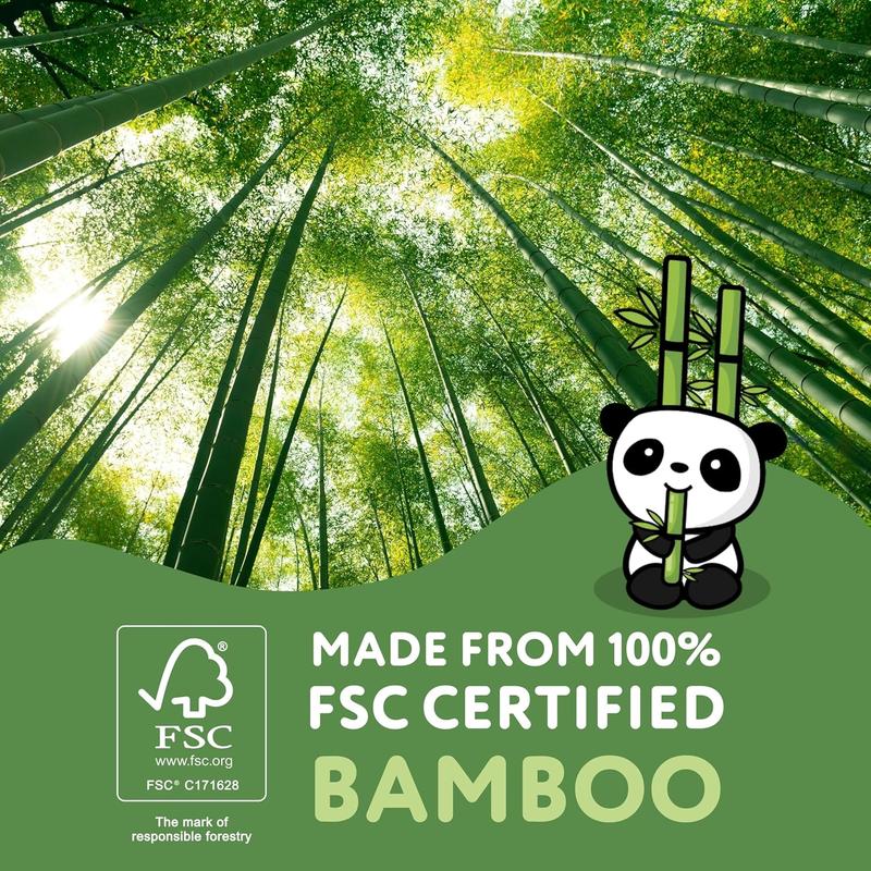 Bamboo Toilet Paper – 9 Rolls of Toilet Paper | Plastic Free Packaging and Sustainable Toilet Tissue | 100% Compostable 4