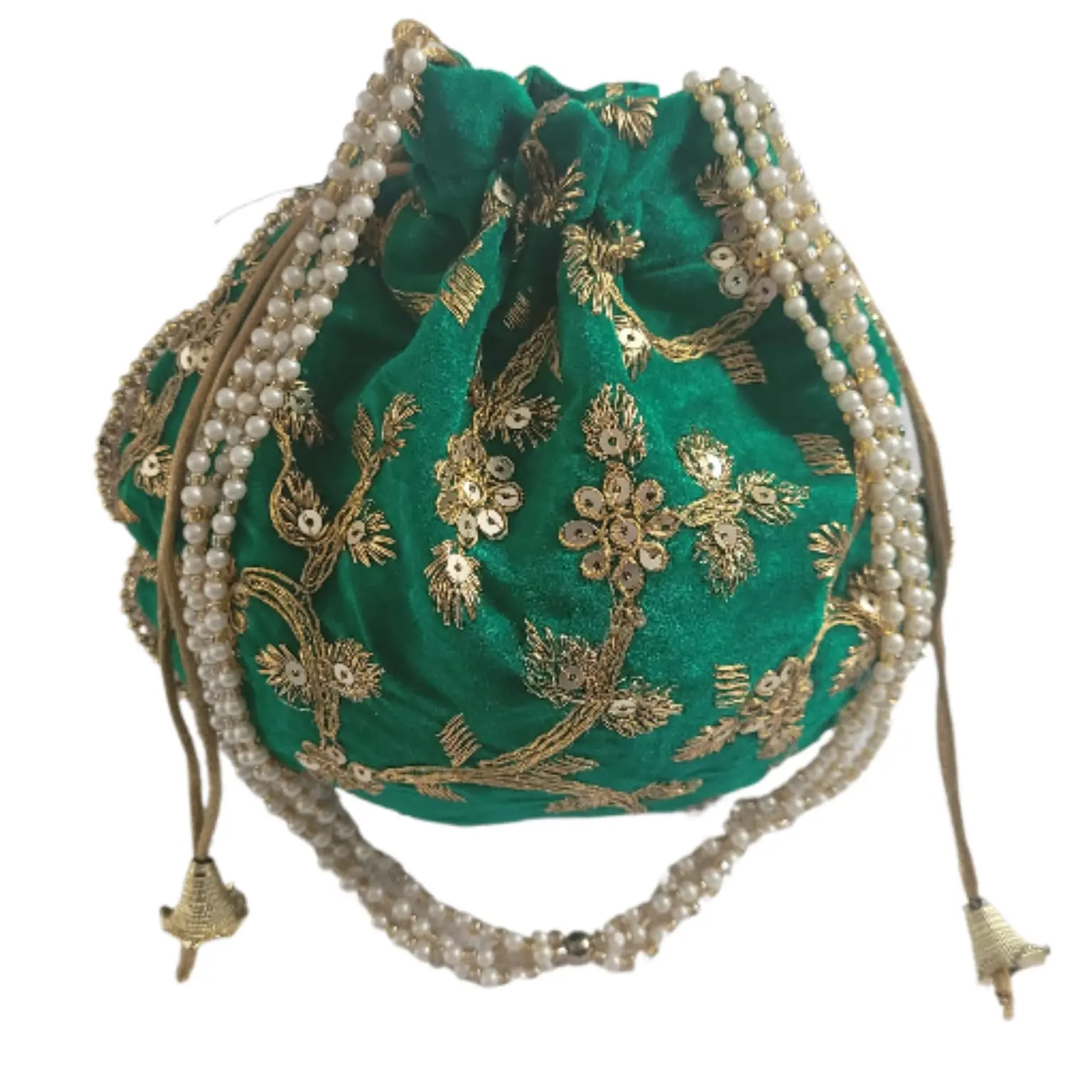 Handcrafted Women Potli Bag Purse Handbag Indian velvet Party Wedding Clutch Bag Traditional Return