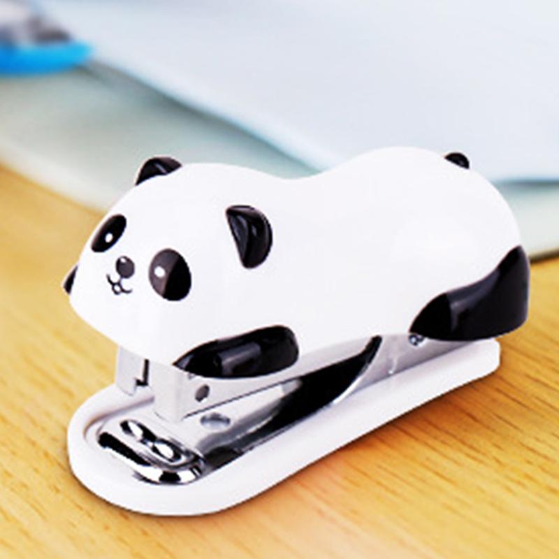 Product Introduction of E&I    1 Set of Panda - Shaped Mini Stapler Along with Staples, a Must - have for Home, Office and School Supplies 4