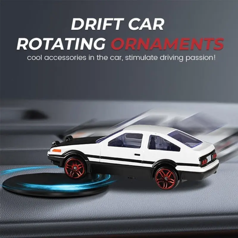 Dash Drift Car Ornament, McQueen Lighting Car Dashboard Drift Car, Drift Car for Dashboard, Metal Dashboard Decoration, Interior Decoration, Ideal Gift for Car Lovers 3