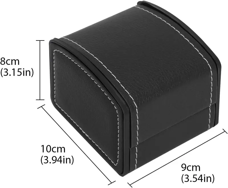 PU Leather Watch Box Bracelet Storage Organizer Holder with Single Grid 1