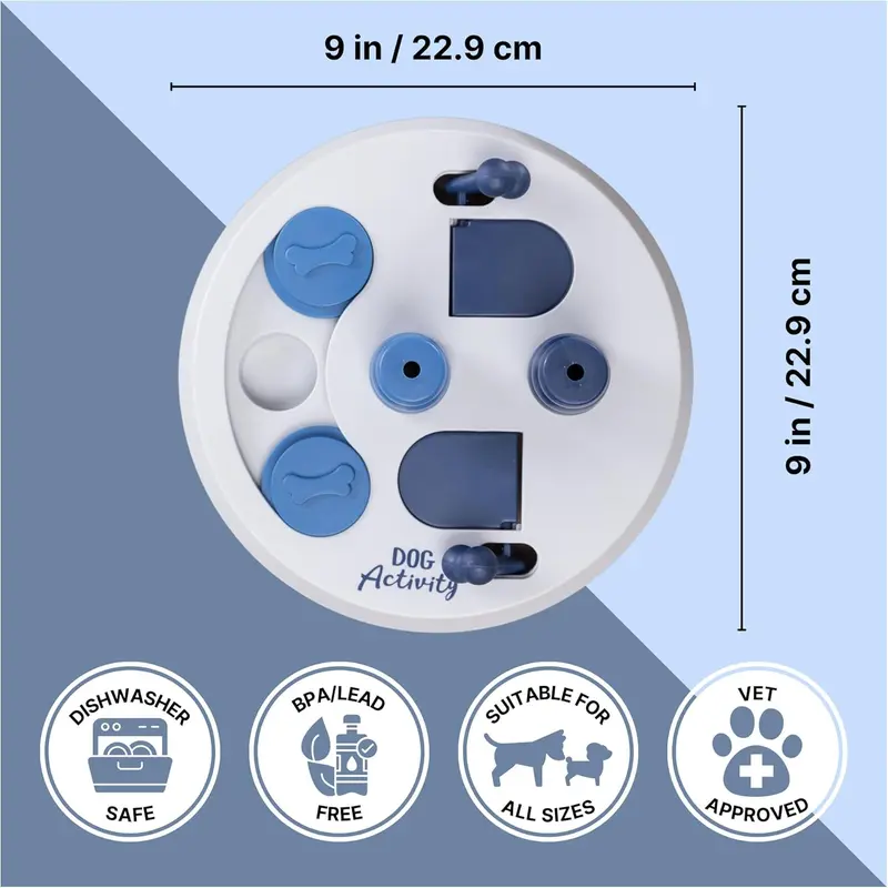 Interactive Dog Toy, Puzzle Toy, Funny Feeding Treat Dispenser, Strategy Game Activity Toy funny  toy feeder puppy  toys toys  for  dogs dog  training  aid treat  dispenser 3