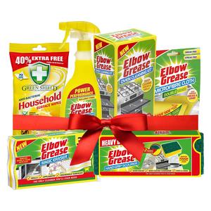 Elbow Grease Complete Kitchen Cleaning Kit 6in1 - Household Supplies for Home Care Cloth Hand