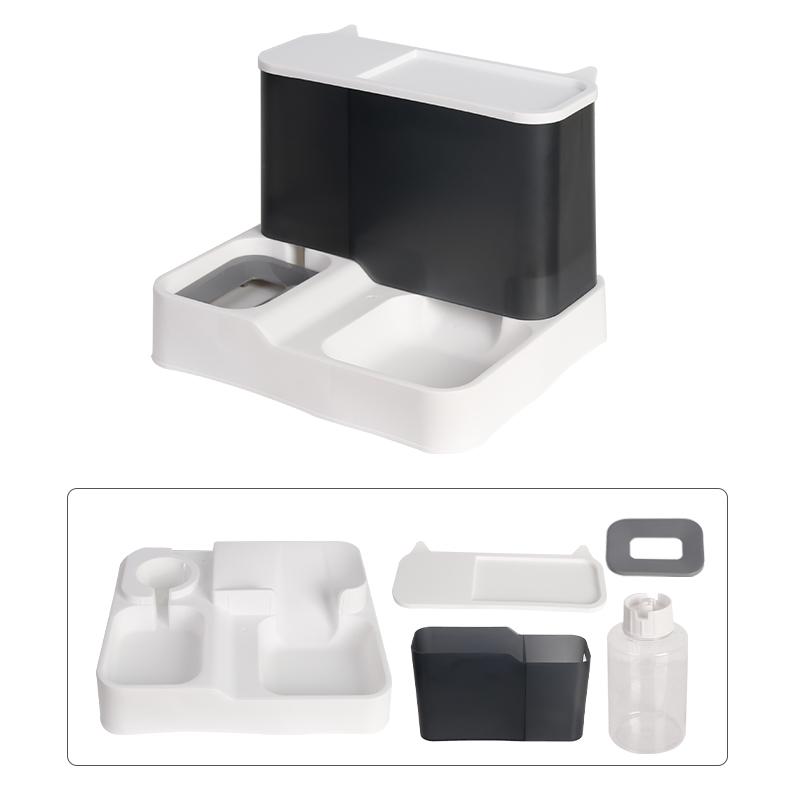 2-in-1 Automatic Pet Feeder & Water Dispenser Bowl - Self-Feeding Food and Water Station for Dogs and Cats with Built-in Bottle, Food and Water Dispenser, Perfect for Christmas Gift 6
