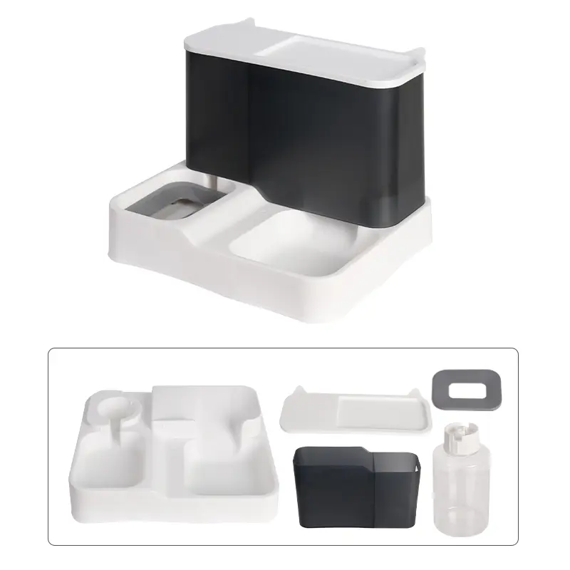 2-in-1 Automatic Pet Feeder & Water Dispenser Bowl - Self-Feeding Food and Water Station for Dogs and Cats with Built-in Bottle, Food and Water Dispenser, Perfect for Christmas Gift 6