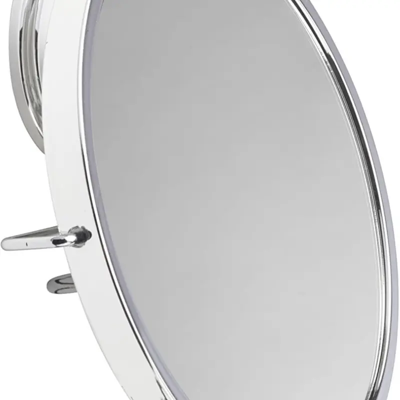 Croydex Rust Free Stick 'N' Lock Plus Swivel Anti-Fog Mirror Silver Metal 0