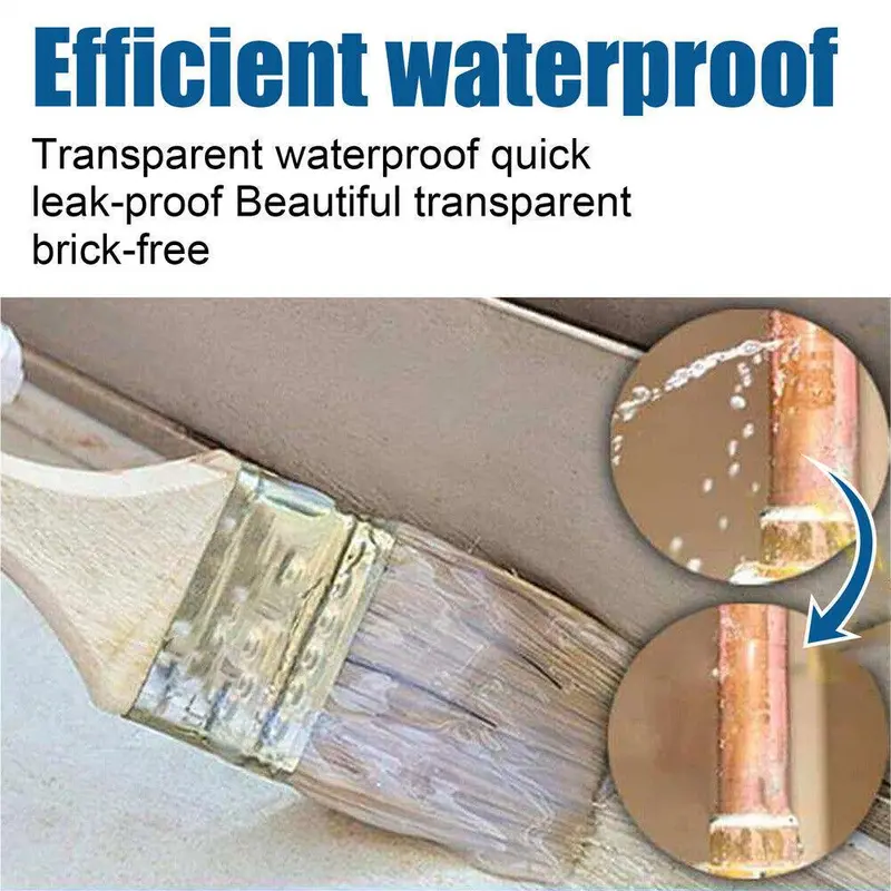 Bathroom Transparent Waterproof Glue Waterproof Coating Agent Long-lasting HOT. 3
