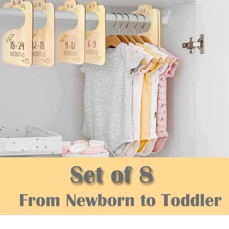 Newborn Wardrobe Dividers - Perfect for Organizing Baby's Clothes 2