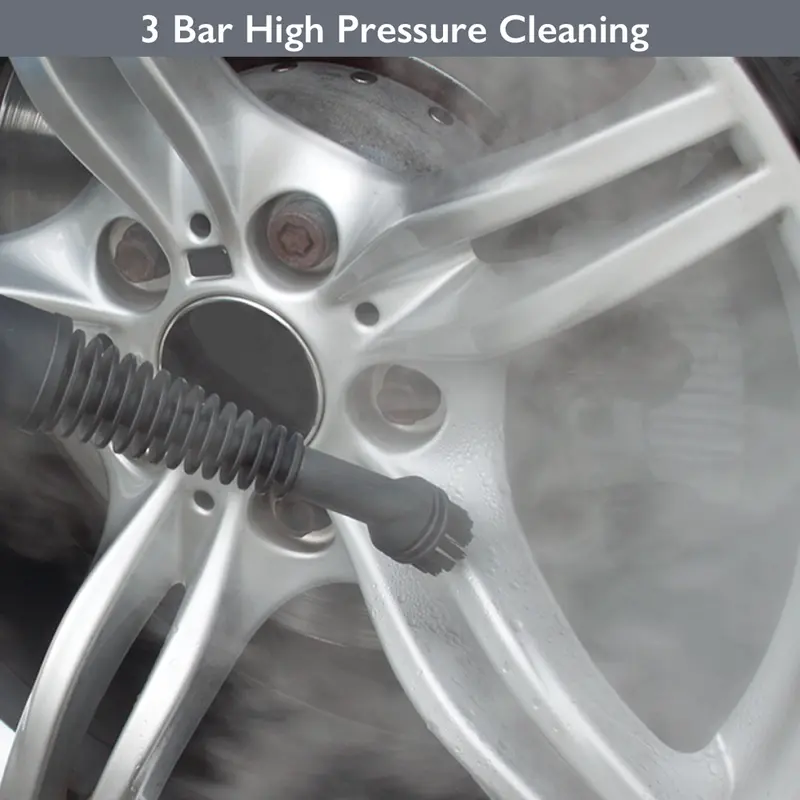 Quest Handheld Steam Cleaner - Fabric and Garment Steamer - Multi Purpose High Pressure Chemical Free Cleaning - Green - Car Cleaning Products - Perfect Father's Day Gift 5