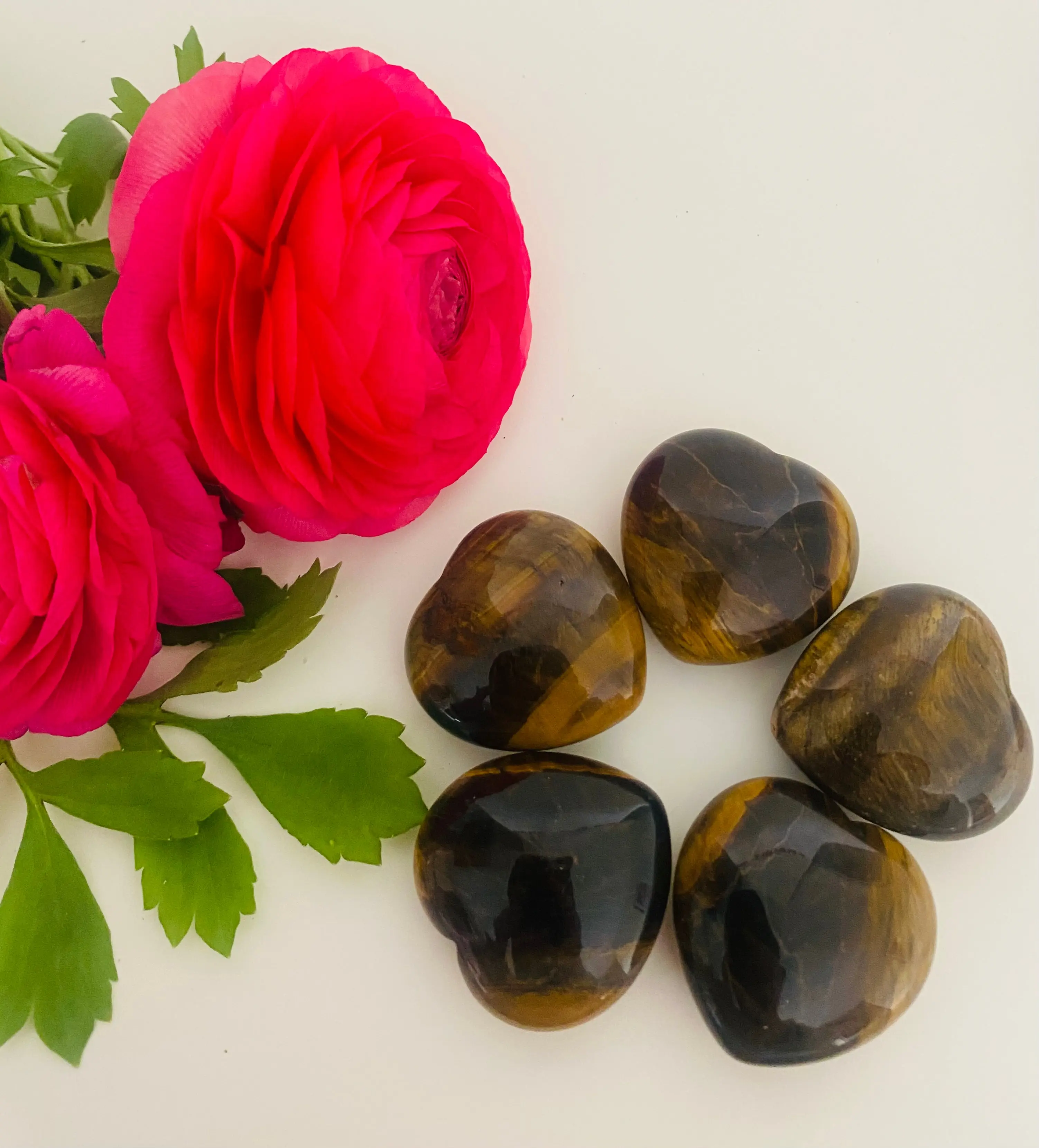 Tigers Eye Mini Crystal Hearts