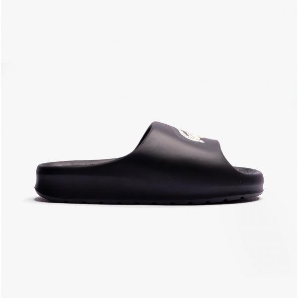 Lacoste CROCO 2.0 Womens Slider Sandals Black Casual 1