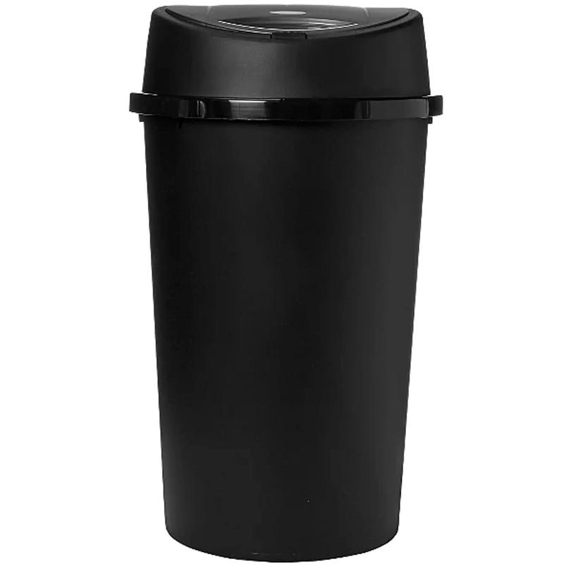 45L ALL BLACK TOUCH TOP BIN / DUSTBIN / RUBBISH BIN / KITCHEN / HOME / PLASTIC. Household Room Waterproof 2