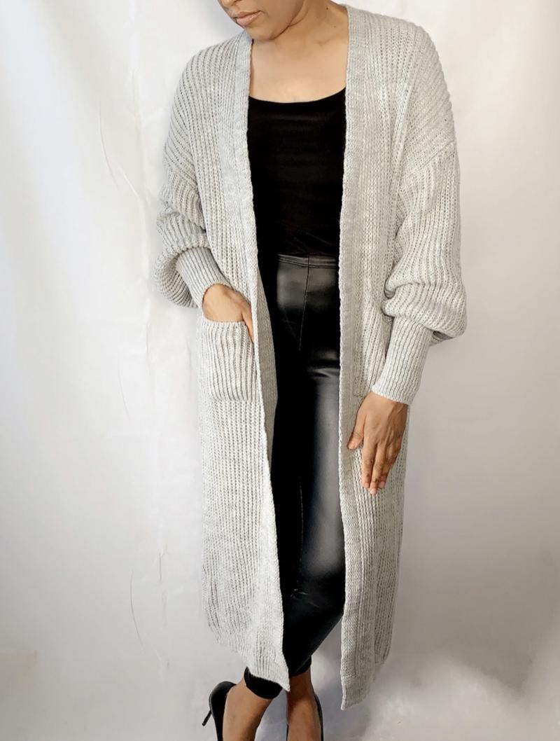 Product Introduction of Balloon sleeve maxi cardigan 5