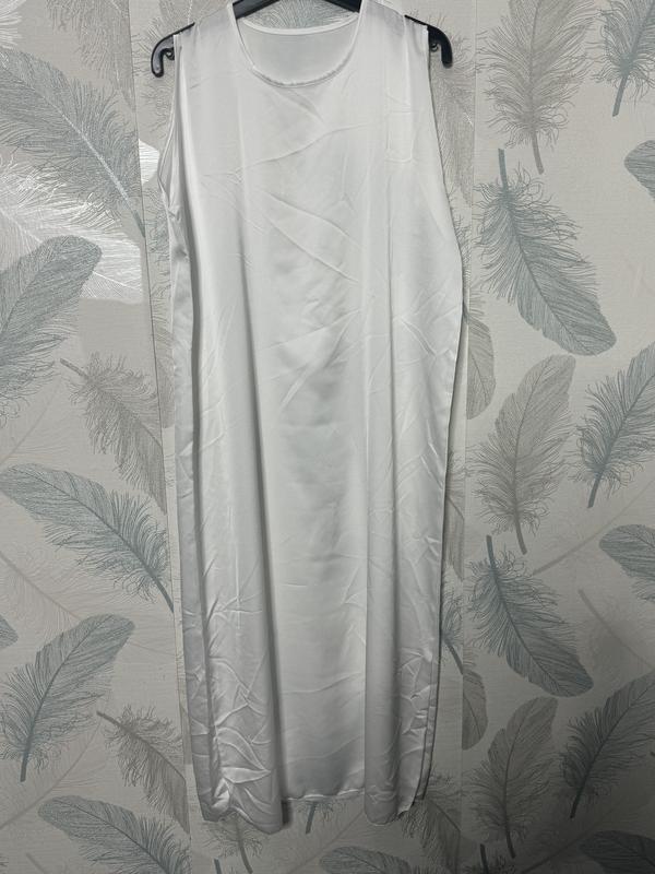 Women's Ladies SleeveLess Slip Dress Silk Satin Material Crew Neck ModestWear WomensWear InnerWear 7