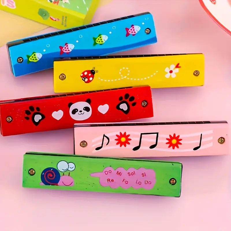 [16-Hole Harmonica for Youngsters] 16-Hole Harmonica Musical Toy for Youngsters - Perfect Beginner's Gift for Christmas, Halloween & Birthdays (Color Varies), Perfect for Winter, New Year 2