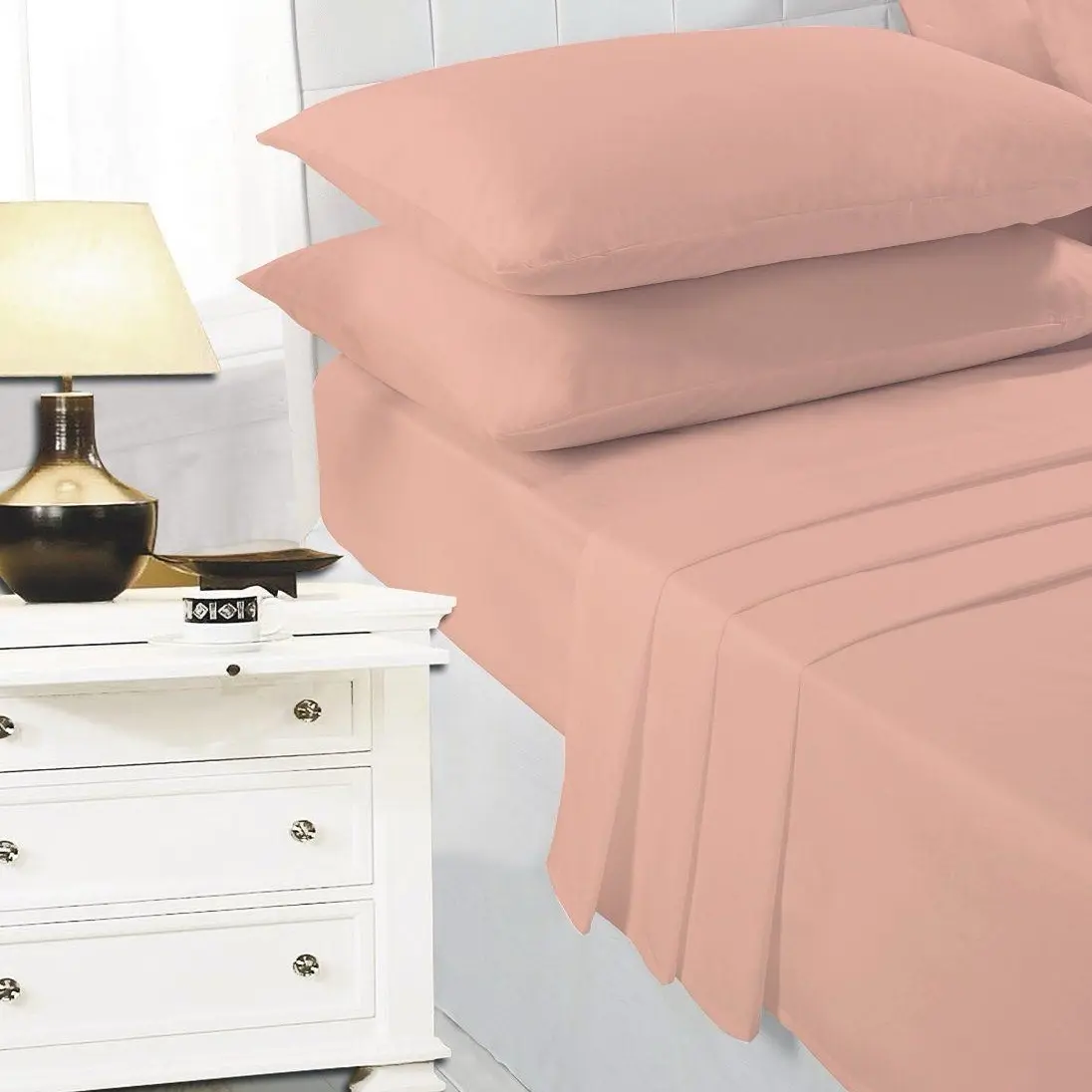 100% Polly Cotton Fitted Bed Sheet Bed Sheet Single,Double,King,Super King