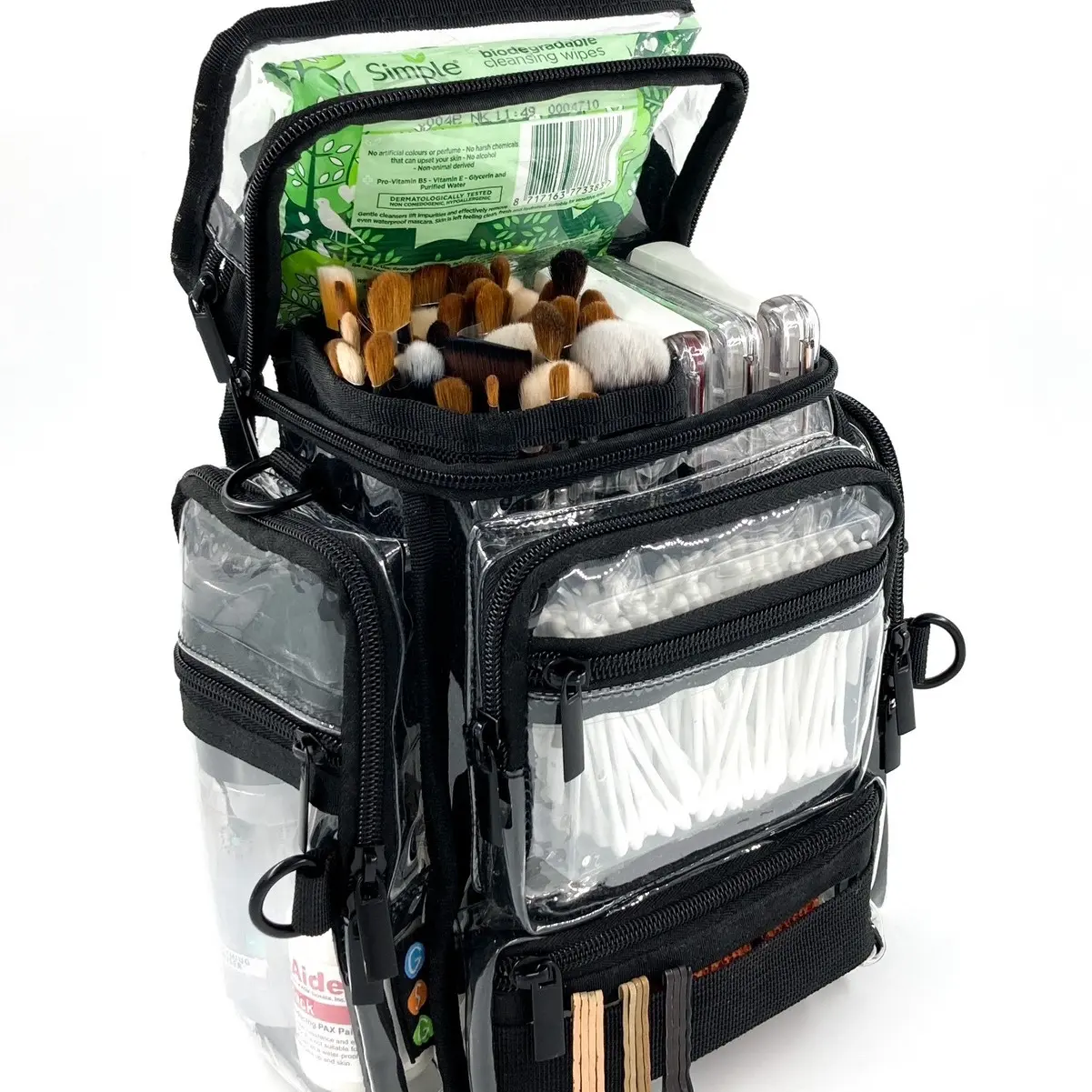 GSG Original Design Small ‘QodpaQ’ Clear Set Bag - Designed for Hair & Make up Artists - subscribe at the GSG website for your storewide discount - Free UK shipping over £60 - NO Brexit charges - We ship Globally