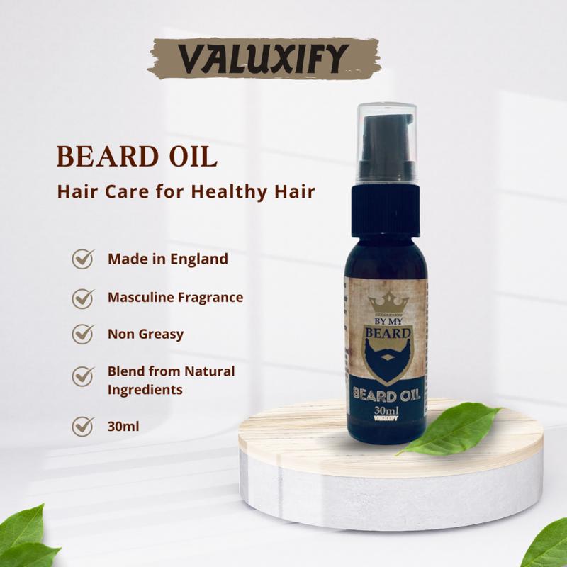 Valuxify Men's Ultimate Beard Grooming Kit with Shampoo, Beard Oil, Conditioner, Styler, and Wooden Comb - Haircare Comfort 3