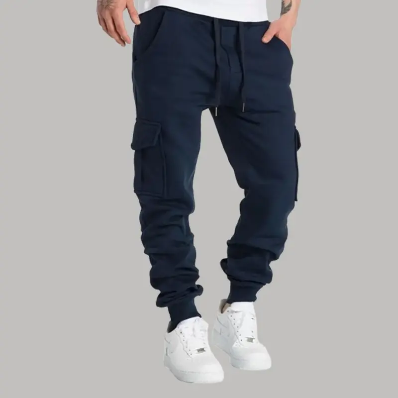 3 Pieces - Six Pockets Cargo Sweatpants Casual Cotton 2