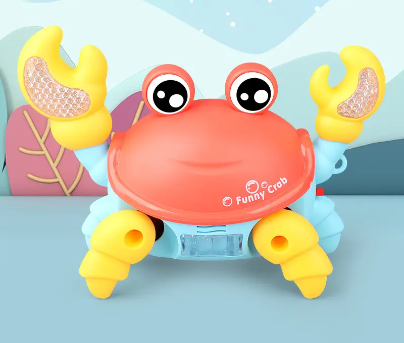 Sensory Toys for Babies, Electric light music Crawling Crab Toy Baby Toys 0-6 Months Gifts for 1 2 Year Old Girls Boys Crab Toddler Toys for 1-2 Year Old Girls Tummy Time 0-6 4