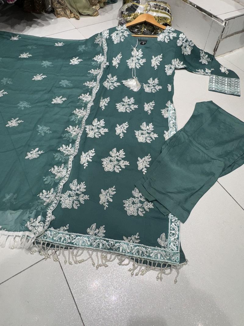 Product Introduction of 4 Colours AD’AAB salwar kameez dress 3 piece Pakistani white embroidered wedding edt S-XXL Womenswear 32