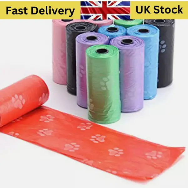 10 Rolls 150 Bags Biodegradable Pocket Size Puppy Poo Waste Strong Doggy Poop UK 0
