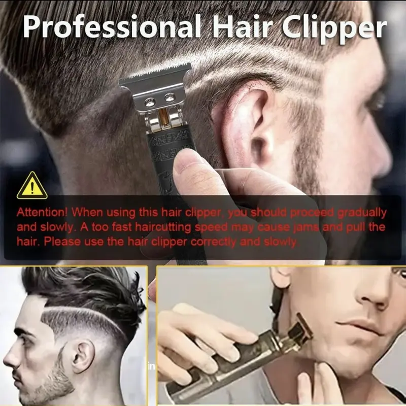 60% off! Professional Men's Hair Clippers & Beard Trimmer - Cordless Electric Shaver Kit for Barber-Grade Grooming (Ideal Christmas Gift) 4