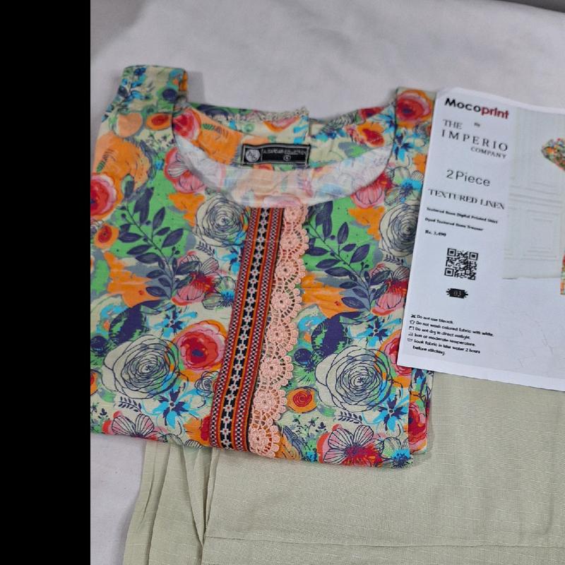 MOCO PRINT 2PC WINTER LINEN COLLECTION. 5