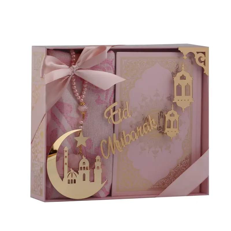 EID GIFT SET * - 3pc bundle gift set, includes Quran, Prayer Rug & Tasbeeh 5