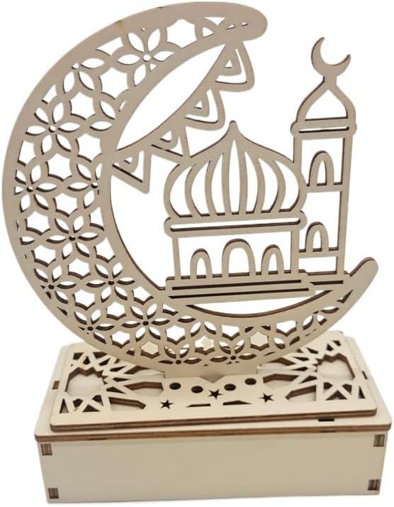 Ramadan Decorations Light, Eid Lights Decorations, Ramadan Decorations for Home, Eid Mubarak Decorations Lights Ornaments Muslim Ramadan Table Lamp for Home Religious Traditional Gifts Lightweight 1