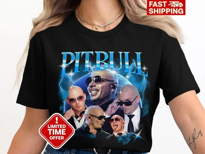 Pitbull Bootleg Concert Tee, Mr Worldwide T-Shirt, Pitbull Fan Apparel, Concert Memorabilia, Unique Music Merchandise