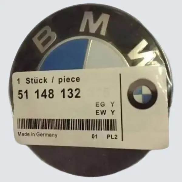 BMW Bonnet Badge 82mm Fits 1 3 5 6 X Z M E92 E81 E60 M3 51148132375