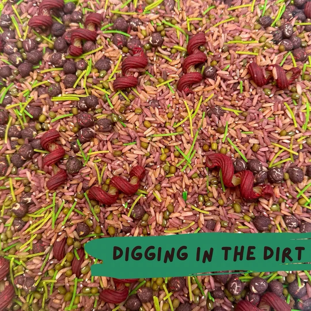 Outdoor Mud Garden Sensory Mix Outdoor Farm themed Sensory Play Base Messy Play Tuff Tray Toddler Gift Garden Farm Sensory kids activity