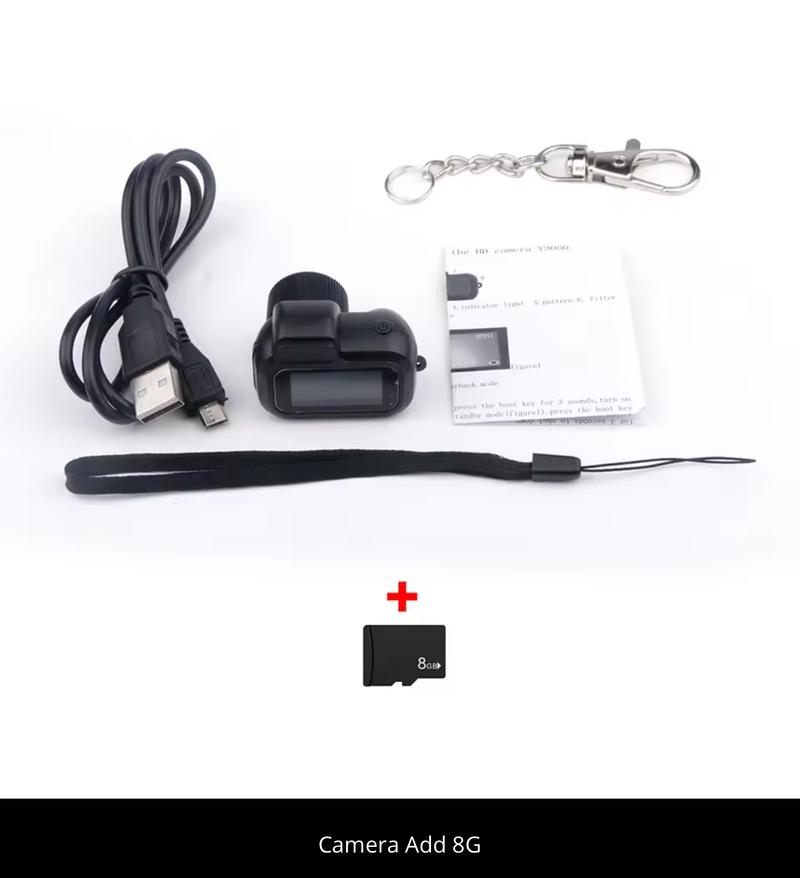 Product Introduction of Mini Camera with 0.96in Screen, 1080P Sports Portable Vintage Video Recorder Supports TF Card for Indoor and Outdoor Use - Y3000 Compact Button Automatic Cable Camcorder Memory Micro Recording 64