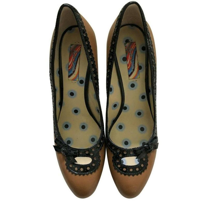 Pre Owned Paul Smith Shoes Women  Brown Leather Court Shoes Size  UK 4 EU 37 0