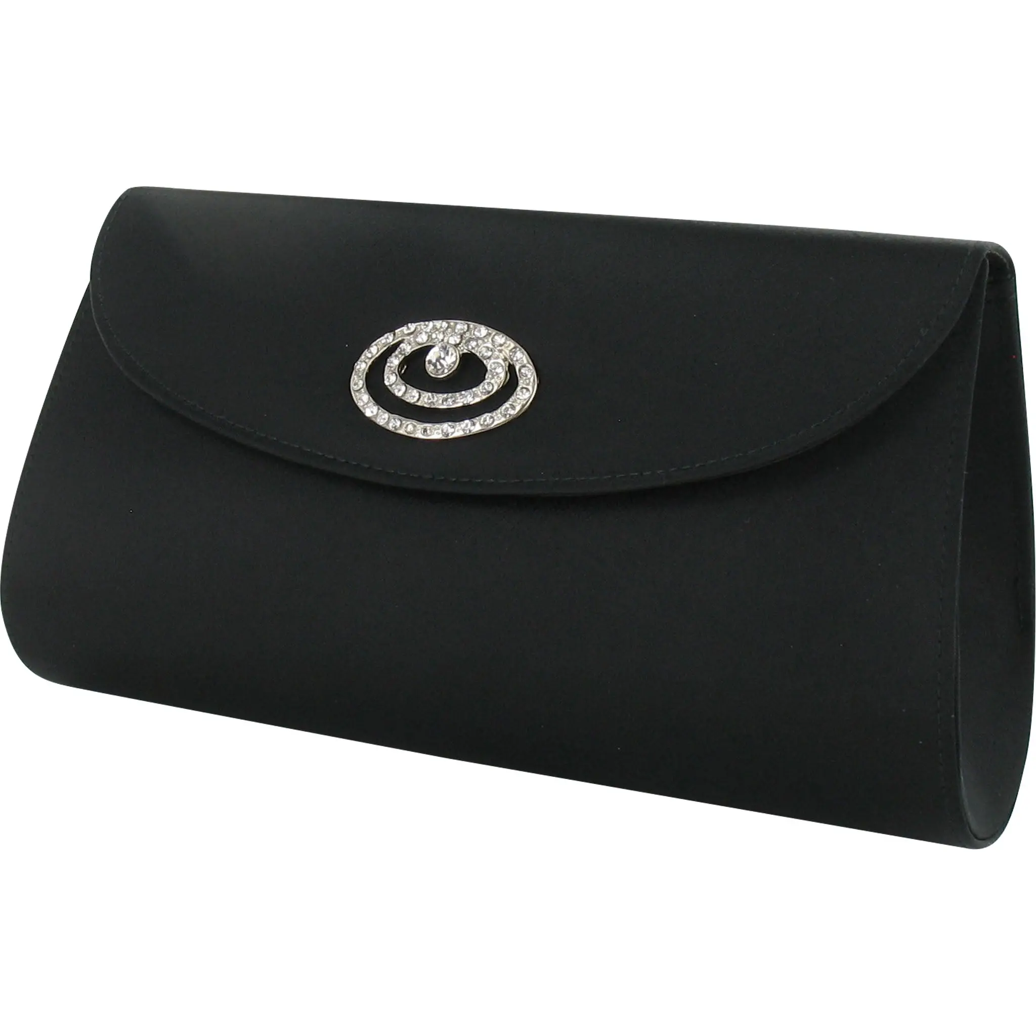 JANE Taupe Clutch Bag with Diamante Trim by LEXUS Footwear