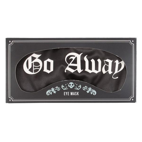 Go Away Gothic Satin Sleep Mask 3