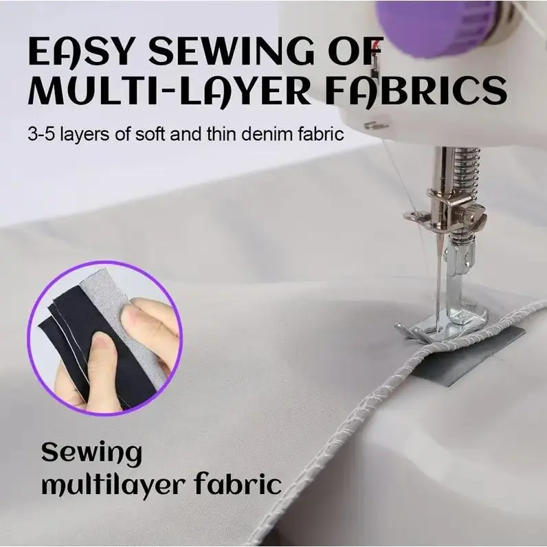 Portable Mini Electric Sewing Machine Multifunctional Desktop Tailor Home Use 8