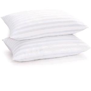 High Quality Bounce Back Pillows - 2 Pack with Hollow Fibre Filling for Couples or Families