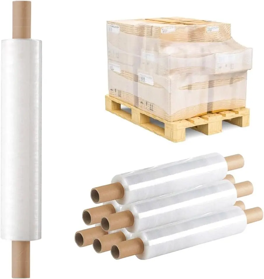 Multi-Pack Stretch Film with Extended Core - 20 Micron Heavy-Duty Pallet Shrink Wrap (Multi - Pack) | Strong Clear Pallet Wrap for Secure Shipping & Storage | Best Value Multi-Pack Deals with Free UK Delivery!