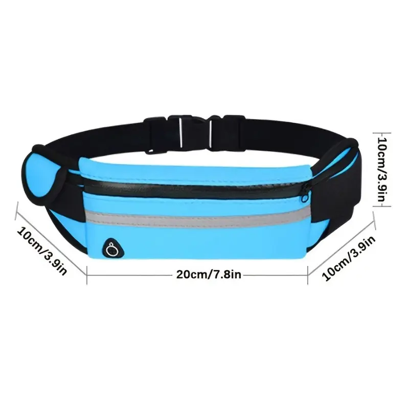 Reflective Multifunctional Running Waist Bag with Waterproof Phone Pouch and Bottle Holder 3