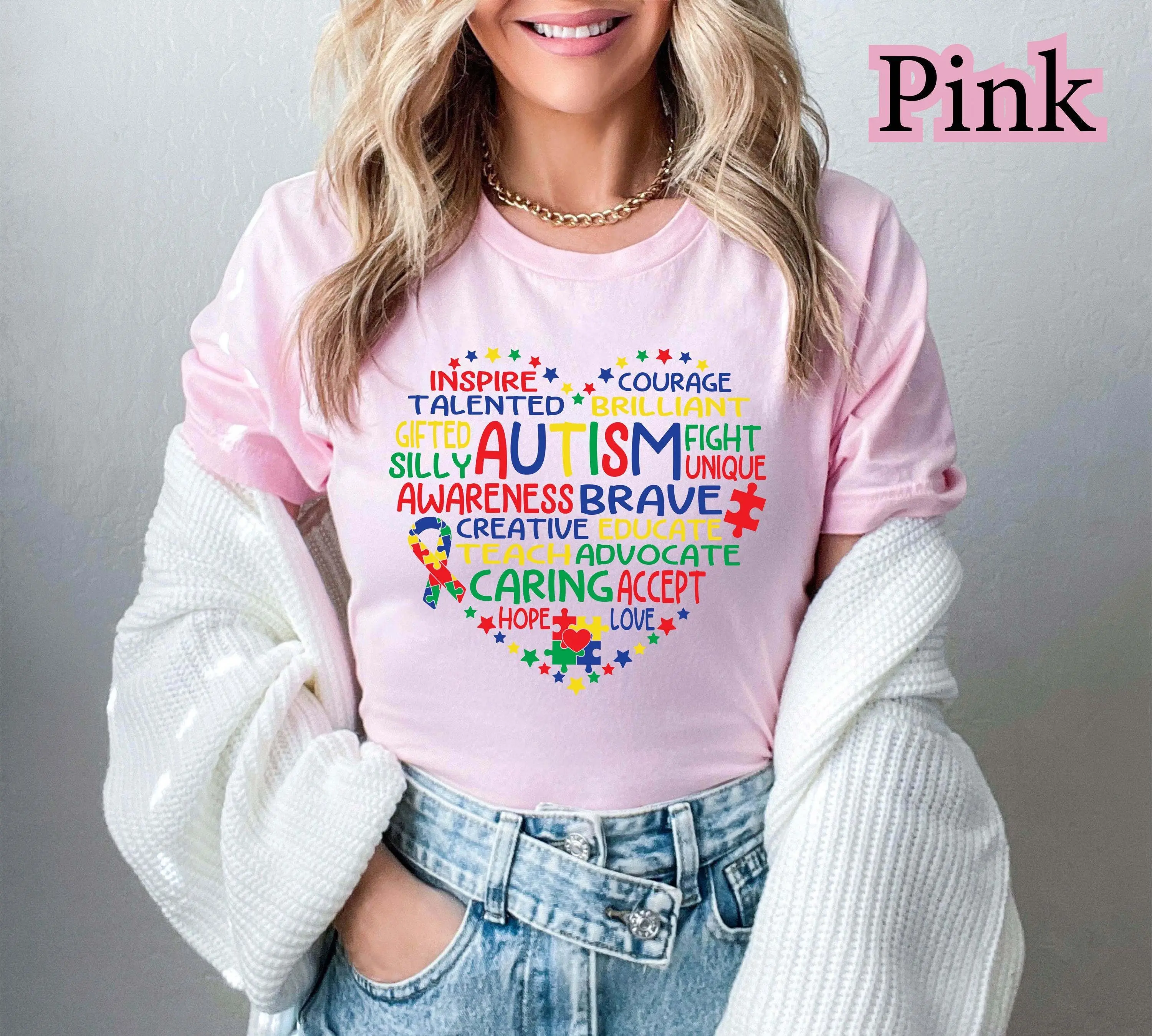 Super Autism Autism Awareness Heart Shirt Support Advocate Tee Puzzle Piece Pride Shirt Acceptance Awareness Shirt Autism Pride T-shirt UKY17025335