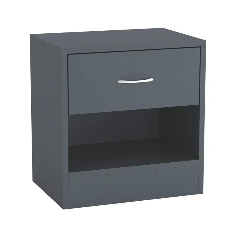 Wooden Bedside Cabinet with 1 Drawer: Ideal for Small Bedrooms 3